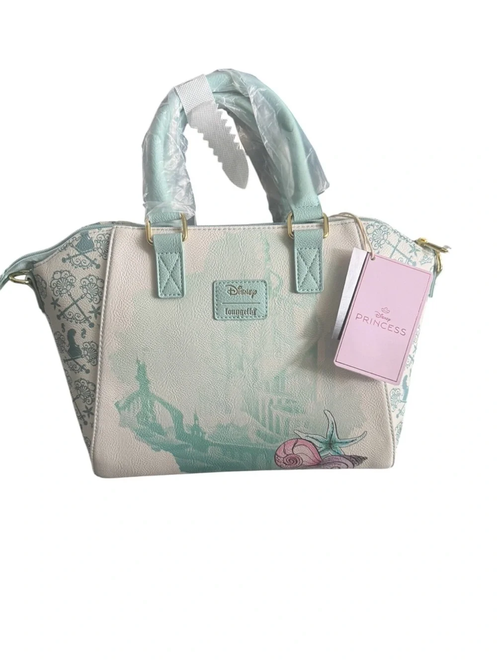Ariel Loungefly Disney Princess Satchel Bag or Crossbody - Picture 2 of 4